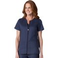 thumbnail image 1 of EON Women's COOLMAXÂ® Short Sleeve Zip Front Solid Scrub Jacket, 1 of 1