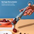 thumbnail image 2 of Plastic Jujube Seed Remover Portable Solid Color Pitter Kitchen Tool Accessories Restaurant Restaurant Bar Cooking Vegetables Fruits Corer Accessories Blue, 2 of 9