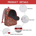 thumbnail image 2 of Artistic Hedgehog Backpack – Cute Floral Forest Scene with Cartoon Adorable Print Pattern Bookbag for School and Outdoor Trips, 2 of 5