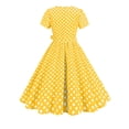 thumbnail image 4 of Ovzne Robes d'Été pour Femmes Robe pour Femme Robe en Maille à Manches Courtes Brodée Rétro Robe Gâteau Robe à Manches Courtes Robe pour Femmes Liquidation, 4 of 7
