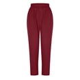 thumbnail image 1 of EQWLJWE Pantalon de Sarrau Jogger pour Femmes, Uni, Grande Taille, 1 of 4