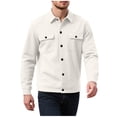 thumbnail image 2 of Yusimy Men's Trench Coat Double-Breasted Slim Fit Solid Mid-Length Casual Versatile Overcoat, 2 of 7