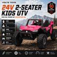 thumbnail image 2 of VOLTZ TOYS 2-Seater 24V Kids Ride On UTV - Realistic Off-Road Dune Buggy with EVA Tires, Spring Suspension, Remote Control & Music - Pink, 2 of 8