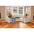 thumbnail image 4 of Intex Inflatable Corner Living Room Neutral Sectional Sofa & Lounge Chair Set, 4 of 12