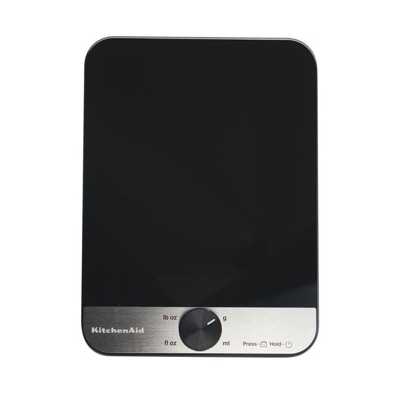 KitchenAid Balance de cuisine avec plateau en verre, capacité de 11 lb