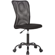 BestOffice Ergonomic Home Office Chair, Mid-Back Adjustable Executive Swivel Task Chair with Lumbar Support, Mesh, Black