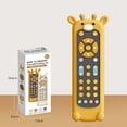 thumbnail image 3 of BKER Baby TV Remote Control Toy With Light And Sound Realistic Controller For Young Children With 3 Languages Early Education Learning Music Toy Preschool Baby Boys And Girls, 3 of 4