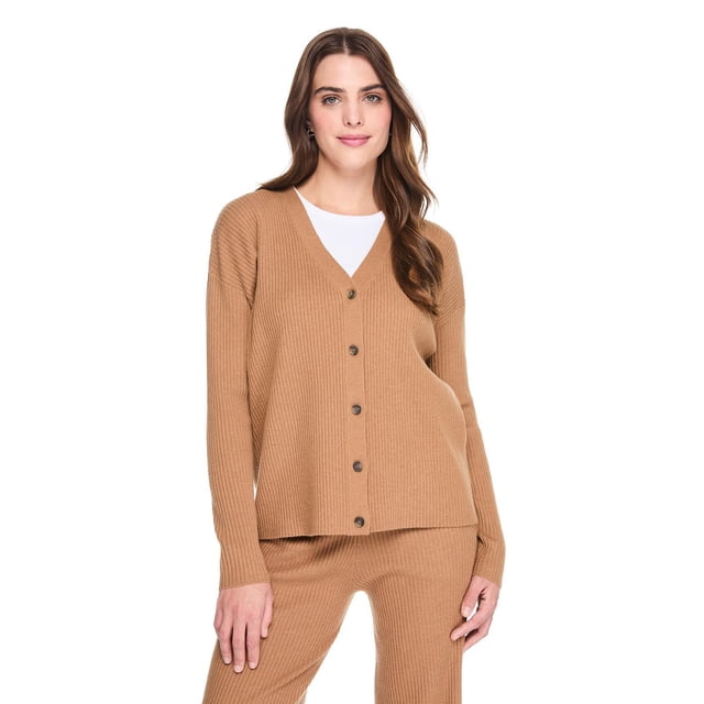 George Womens Rib Cardigan