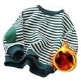 thumbnail image 1 of YOUSNH Chandail d'Halloween Garçons Filles Chandail Classique à Rayures Col Rond Manches Longues Épais Chaud Chandail Décontracté à Enfiler Hauts Chandail Garçons Chandails Vert 7-8 Ans, 1 of 8