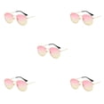 thumbnail image 2 of Redempat Fashionable Polarized Lens Small Frame Sun Glasses For Trendy Style gold pink yellow C15 5Set, 2 of 6