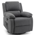 thumbnail image 1 of Korser Fauteuil Inclinable Pivotant à Bascule Petit pour Petits Espaces pour Salon, Gris, 1 of 6