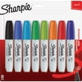 thumbnail image 1 of Marqueurs permanents Sharpie à pointe biseautée de couleurs classiques, 1 of 3