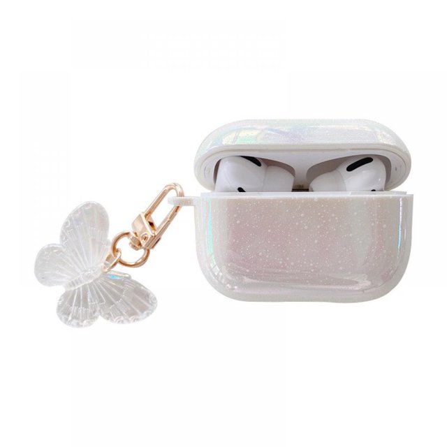 For Airpods 1 2 PRO Cute Butterfly Case Girls Shockproof Hard PC Cover