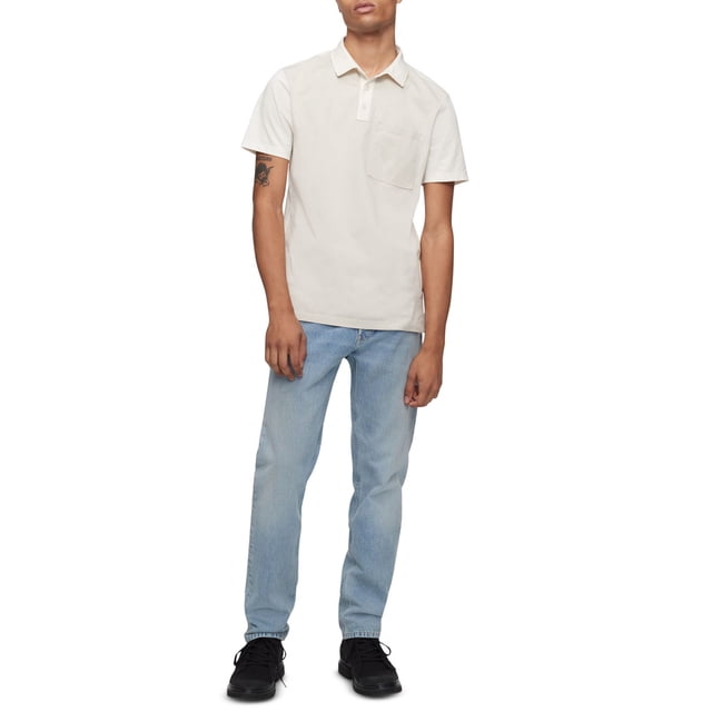 Calvin Klein Jeans Extensibles pour Hommes Coupe Ajustée-Droite, Bleu Marine, 36x32