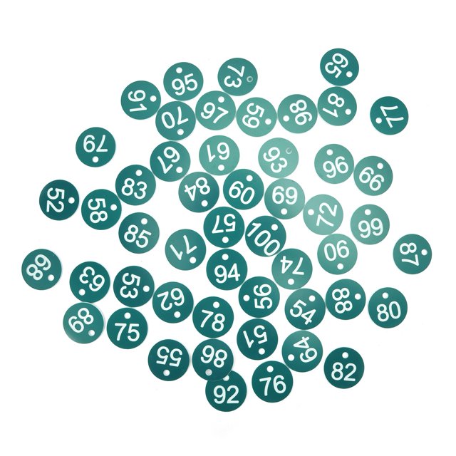 Numbered Label, Farm Number Tag Durable Practical With 50pcs For Various Livestock Inbeekeeping Animal Husbandry For Farmer 1-50,51-100