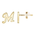thumbnail image 1 of Boucles d'Oreilles Alphabet 26 en Or avec Finition Plaquée Or pour Femmes, 1 of 9