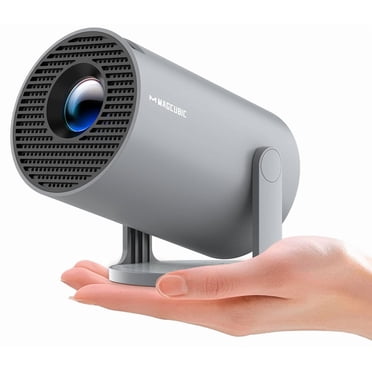 Magcubic Mini Projecteur 8K 1080P Compatible avec Wi‐Fi 6 et BT 5.4, Luminosité 290 ANSI, Touche Automatique, Rotation à 180 Degrés, Projecteur Portable pour Cinéma Maison et Films en Plein Air HY300Pro Gris