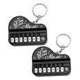 thumbnail image 2 of Miangastore 2 Pcs Porte-Clés Piano Mini Clavier Porte-Clés Instrument Sac Pendentif Charme, 2 of 9