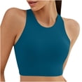 thumbnail image 3 of Sentmoon Bikini Tops Curvy Bathing Suits Tummy Control Push Up Solid Color Oversized Spaghetti Strap Backless Womens Swimsuit Summer Beach Must Haves for Large Bust and Support, 3 of 9