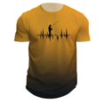 thumbnail image 1 of LUOGENLI T-shirts pour Homme pour Hommes T-Shirt Dégradé 3D à Manches Courtes Col Rond T-Shirt Vintage T-shirts pour Homme T-Shirt Graphique Pâques 4TG T-shirts pour Hommes T-shirts Graphiques Saint-Valentin Jaune G, 1 of 4