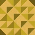 thumbnail image 1 of Ahgly Tapis d'Intérieur Lavable en Machine Carré Transitionnel Brun Doré Foncé, 7 Pieds Carré, 1 of 7