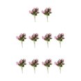 thumbnail image 1 of ZheElen 2pcs Artificial Silk Daisy Flowers Low Maintenance And For Home Faux Flowers purple 5Set, 1 of 6