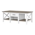 thumbnail image 1 of Bush Furniture Key West Coffee Table with Storage, Pure White and Shiplap Gray, 1 of 7