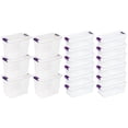 thumbnail image 1 of Sterilite Bac de Rangement de 27 Pintes, Lot de 6, et Bac de Rangement de 6 Pintes, Lot de 12, 1 of 8