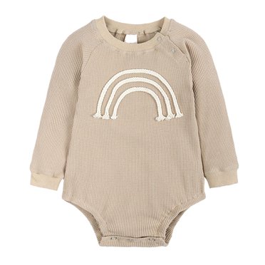 Yuyuzo Barboteuses pour Bébé Nouveau-Né Garçons Filles Cache-Couches à Manches Longues Printemps Automne Couleur Unie Unisexe Combinaison Confortable