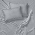 thumbnail image 1 of Ensemble de Draps en Microfibre Sans Plis, Format Grand Lit, Gris Pâle, 1 of 3