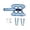 Light Blue, variant on Durability Washable Restraint Systems For Stress Without Nails Trimming Suitable Small Large Cats Washable Grooming