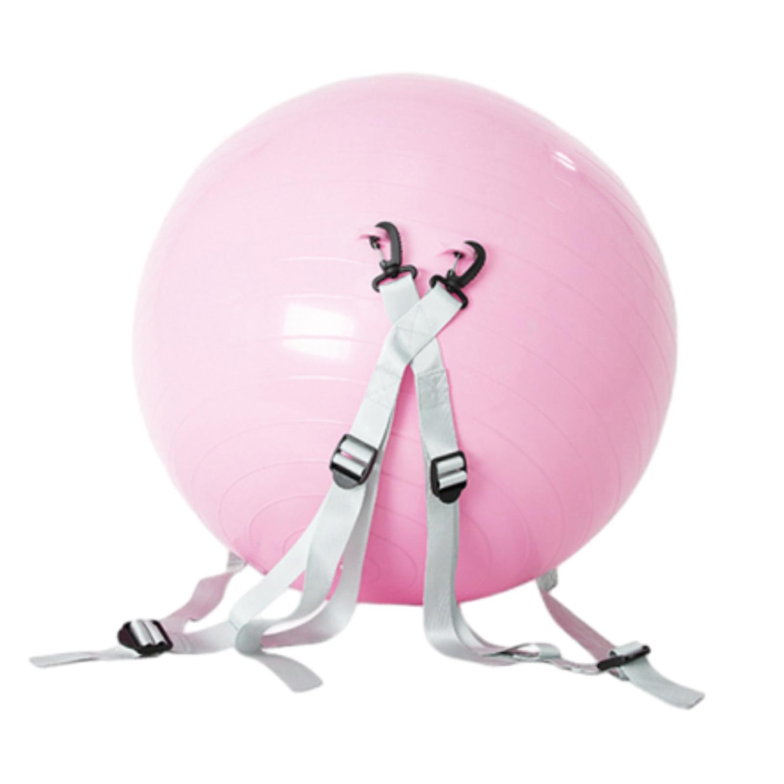 S SERENABLE Somersault Auxiliary Ball Automatic Return Portable Yoga Ball for Gymnastics Pink