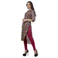 thumbnail image 4 of Moomaya Tunique en Coton à Manches Retroussables pour Femmes Kurti Imprimé Longueur Genou Kurta d'Été, 4 of 6