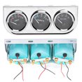 thumbnail image 1 of Cergrey Triple Gauge Set,52mm Car Gauges,M10x1 52mm 3 In 1 Car Gauge Water Temperature ＋ Oil Pressure ＋ Voltage Combination Instrument For Auto Modification, 1 of 1