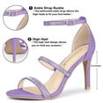 thumbnail image 2 of BLISSFUL STEP Women's Rhinestone Ankle Strap Heel Sandals, 2 of 5