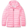 thumbnail image 1 of Girls' Lightweight Water-Resistant Packable Hooded Puffer Jacket, 1 of 2