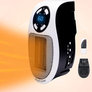 2 en 1 Chauffe-eau pour usage intérieur - Space Chaudière 500W - Plug-in de chauffage portable avec écran LED - Électrique Space Chauffe-eau pour bureau et maison