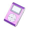 thumbnail image 2 of Purple Portable Mp3 Player Usb Lcd Screen Music Player With Fm Radio Function Clip Design Aluminum Shell Storage Card Support Sports Audio Device Purple #636kj, 2 of 5