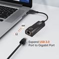 thumbnail image 4 of Vaidha USB 3.0 to Gigabit Ethernet Adapter | USB-C to RJ45 Network Converter | Plug & Play Wired LAN Port for Laptop Desktop PC | Compact Portable Design, 4 of 7