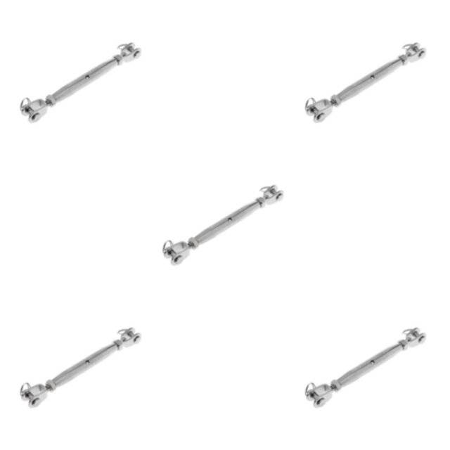 Thinsony Marine 304 Acier Inoxydable Mâchoire / Mâchoire Fermé Corps Tourbillon Rigging Vis Élastique et Argent 8mm 5Set