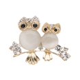 thumbnail image 1 of Canada Day Kcavykas Back to School Season,Diamond Opal Owl Brooch Alloy Rhinestone Jewelry, 1 of 1