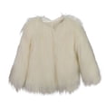 thumbnail image 1 of LSLJS Fashion Women's Faux Short V-neck Solid Long Sleeved Coat Versatile Premium Top, 1 of 4