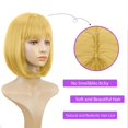 thumbnail image 5 of WIFKLSIIPG Perruque pour Femmes Carnaval Perruque en Cheveux Humains 30cm Perruque Courte Convient à la Décoration de Fête 30cm, 5 of 5