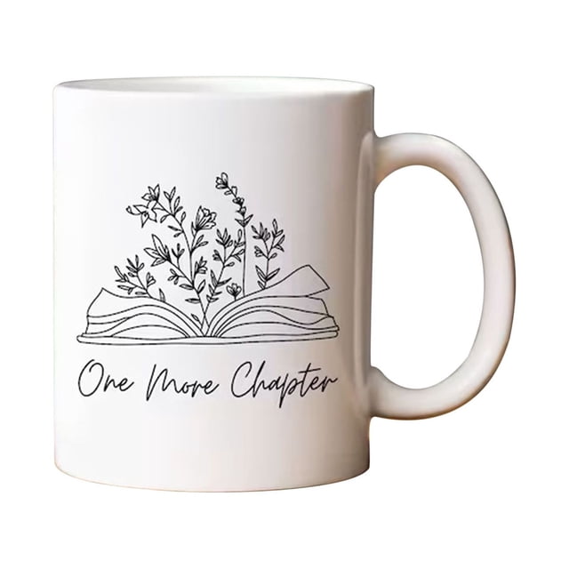 Gift For Book Lover, Floral Book Mug, Reading Mug, Flower Book Mug, Book Lover Mug, Librarian Mug,Teacher Gift