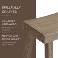 thumbnail image 4 of Maven Lane Vincent Wooden Rustic Aesthetic Kitchen Bar Stool, Antiqued Grey, 4 of 6