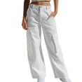 thumbnail image 2 of Teissuly Jeans for Women Fashion Spring/Summer Large Pocket Zipper Button Tight Pants, Size S-XL, 2 of 6