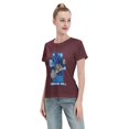 thumbnail image 4 of T-Shirt Basique à Manches Courtes pour Femmes Super Saiyan, 4 of 6