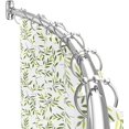 thumbnail image 1 of Curved Shower Curtain Rod- Adjustable Shower Curtain Rod 38-72 Inches, Rust Proof Stainless Steel Curved Shower Curtain Rods for Bathroom, Bathtub, Shower Stall, Need to Drill, Silver, 1 of 8
