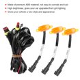 thumbnail image 4 of Car Grille Light Bumper Grille Lamp Grill Light Replacement Front Grille Light Grille Light For  3pcs Car Grille Light With Harness High Brightness Fit For    2010-2014 2017-up, 4 of 8