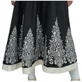thumbnail image 2 of Bimba Kurti Ethnique Décontracté Noir Long Anarkali Designer Kurta Imprimé Numériquement-8, 2 of 6